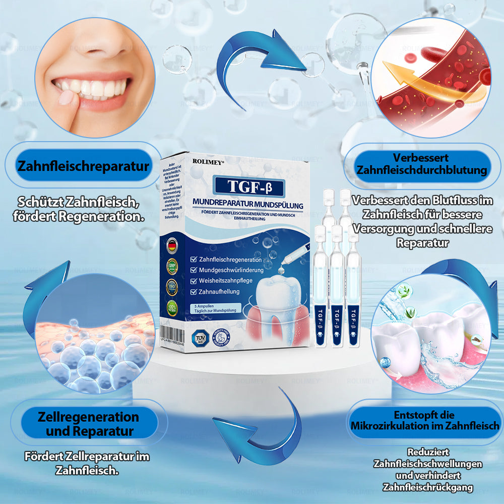 Rolimey® Transforming Growth Factor-β (TGF-β) Mundspülung zur oralen Reparatur