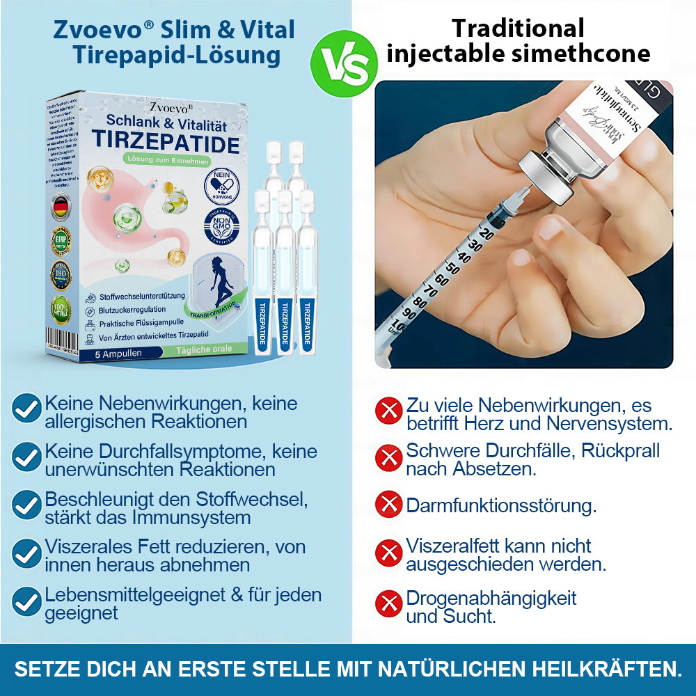 Offizieller Shop | Zvoevo® Slim & Vitality Tirzepatid-Orallösung