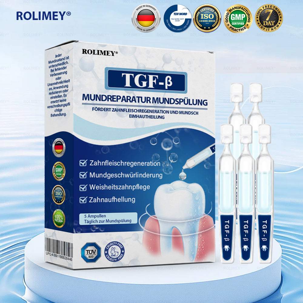Rolimey® Transforming Growth Factor-β (TGF-β) Mundspülung zur oralen Reparatur