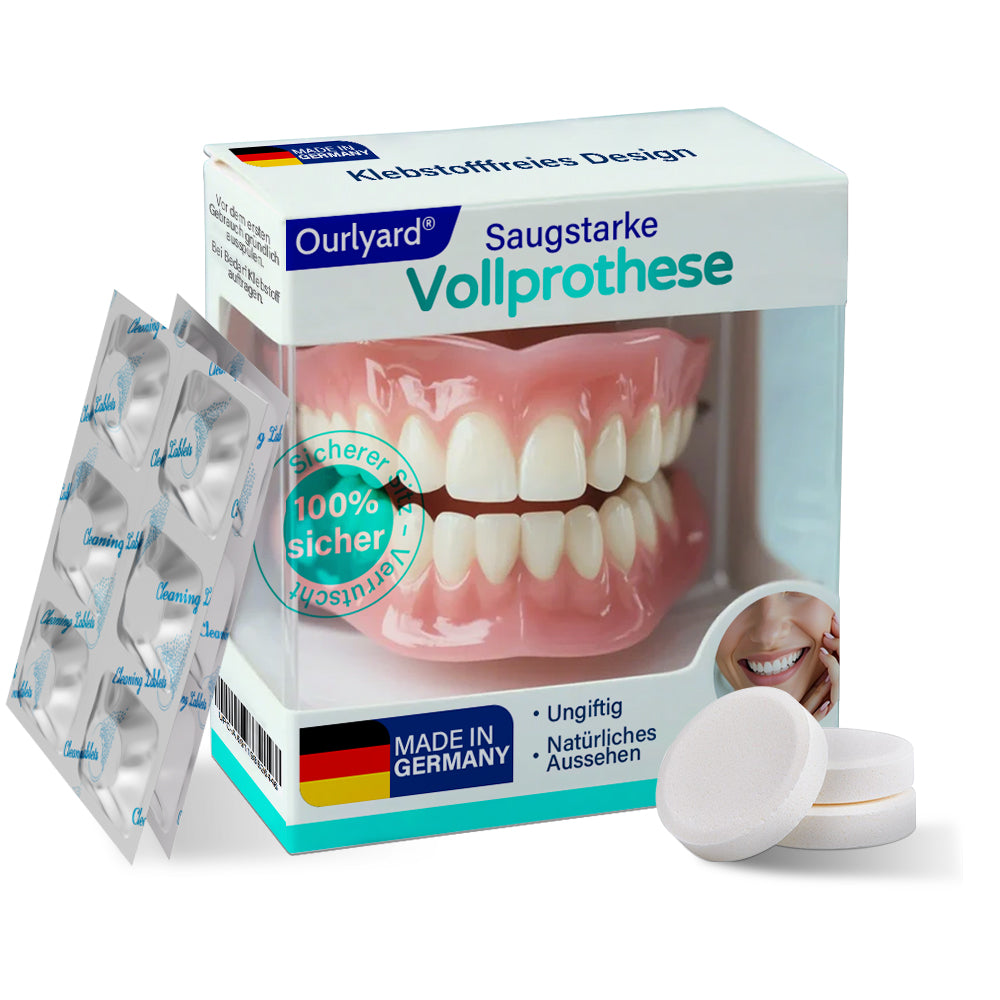 ✅ Hergestellt & Versand aus Deutschland | Ourlyard® Vollprothese mit Saugpassform 🍀