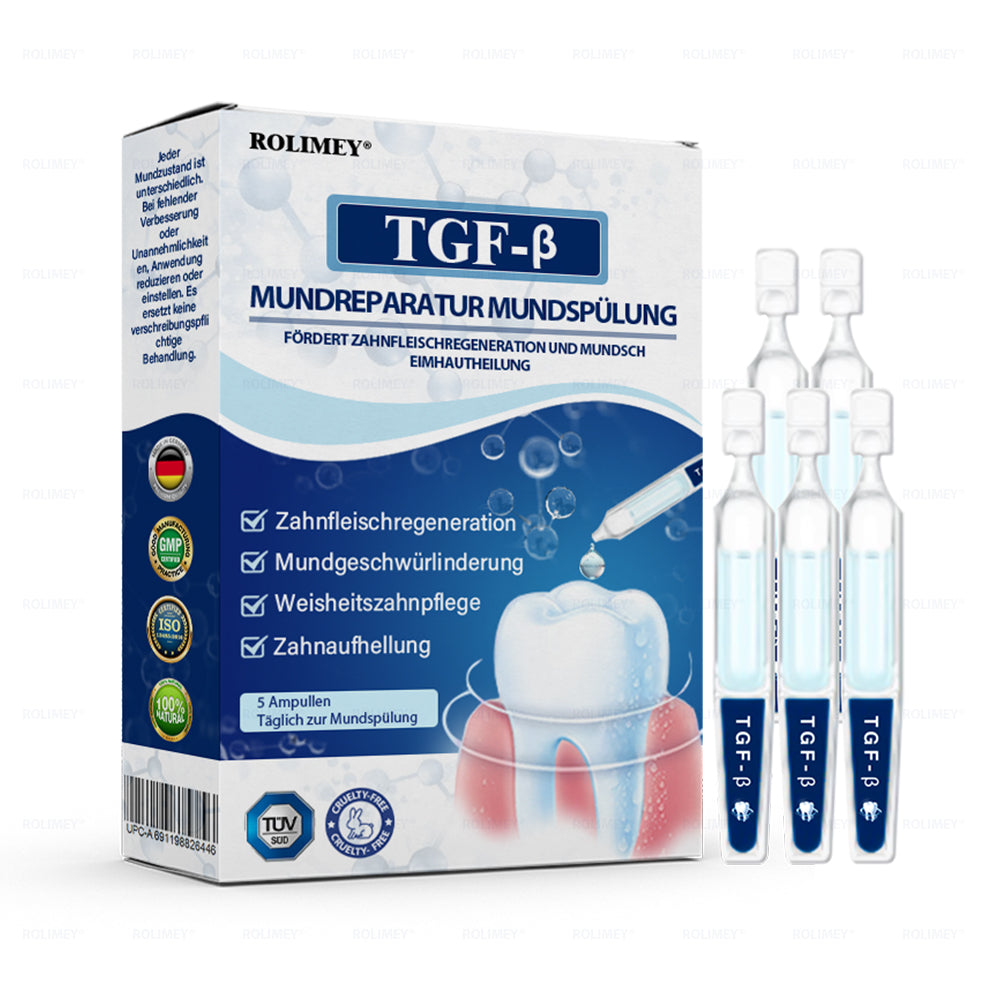 Rolimey® Transforming Growth Factor-β (TGF-β) Mundspülung zur oralen Reparatur