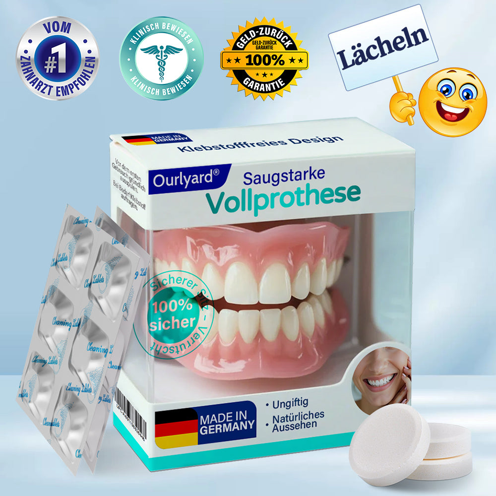 ✅ Hergestellt & Versand aus Deutschland | Ourlyard® Vollprothese mit Saugpassform 🍀