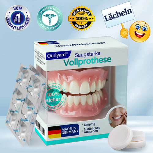 ✅ Hergestellt & Versand aus Deutschland | Ourlyard® Vollprothese mit Saugpassform 🍀