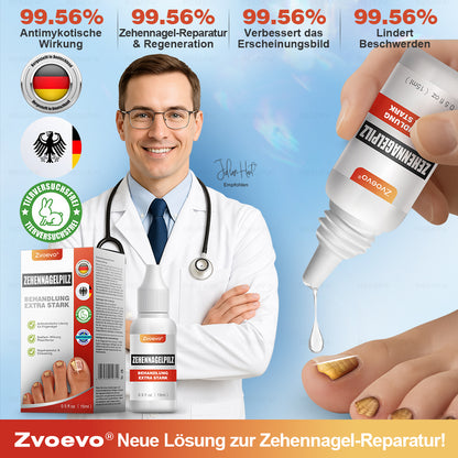 ✅ Hergestellt und versendet aus Deutschland | Zvoevo® Extra Starkes Nagelpilz-Behandlungsmittel, Antimykotische Lösung für Zehen- oder Fingernägel-up