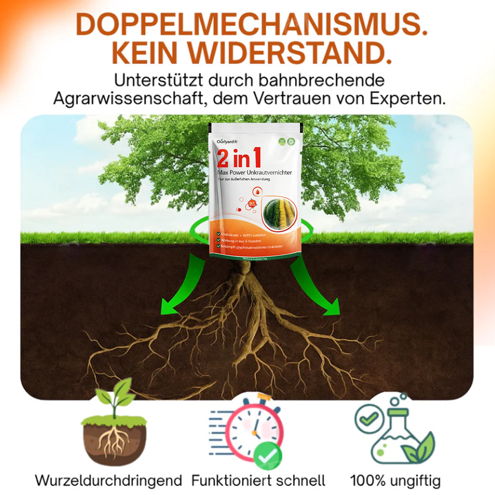 ⚡ Ergebnisse in wenigen Stunden sehen Ourlyard® 2-in-1 Max Leistung Herbizid