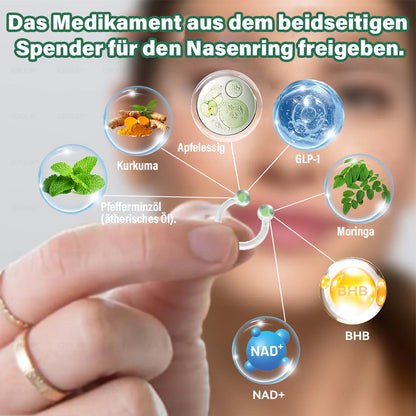 ✅ Hergestellt und versendet aus Deutschland | GFOUK® 𝐆𝐋𝐏-𝟏 Schlankheits- & Gesundheit Nasenring｜⚡ Schnelles Fettverbrennen & Stoffwechselbalance